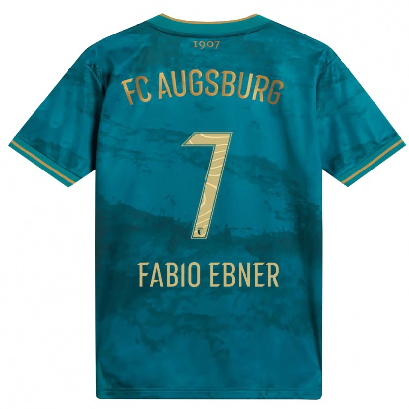 Danxen Kinder Fabio Ebner #7 Grün Braun Auswärtstrikot Trikot 2026/27 T-Shirt