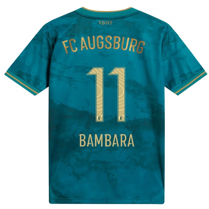 Danxen Kinder Jermaine Bambara #11 Grün Braun Auswärtstrikot Trikot 2026/27 T-Shirt