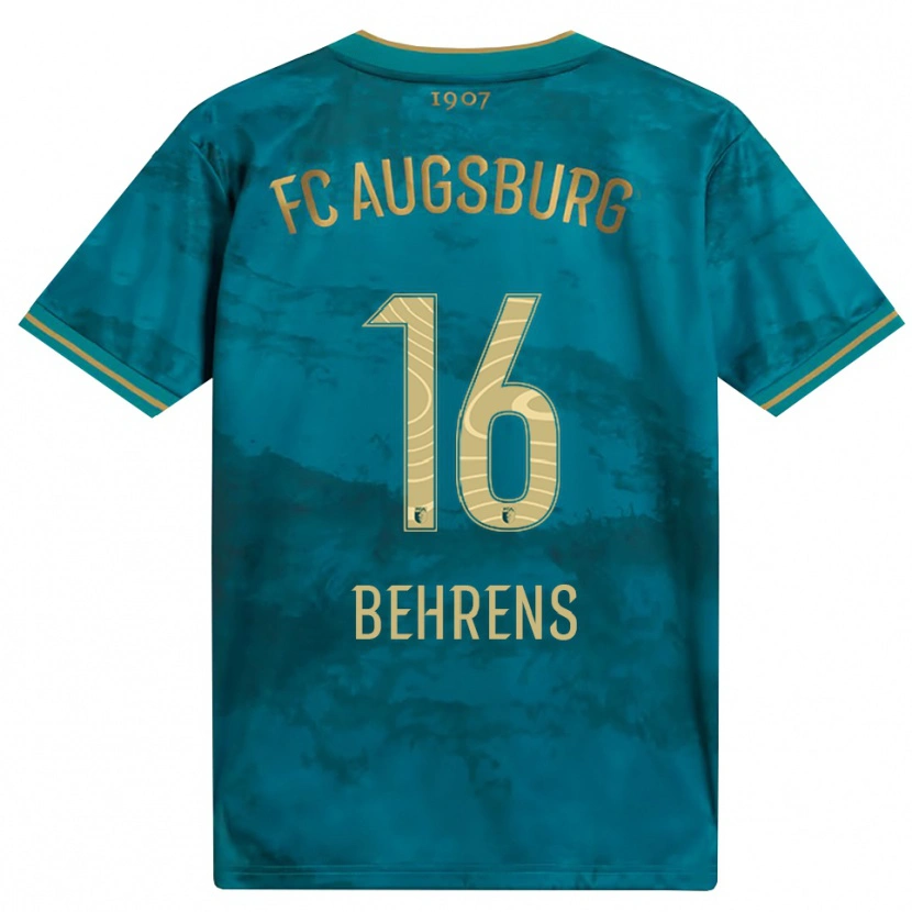 Danxen Kinder Hennes Behrens #16 Grün Braun Auswärtstrikot Trikot 2026/27 T-Shirt