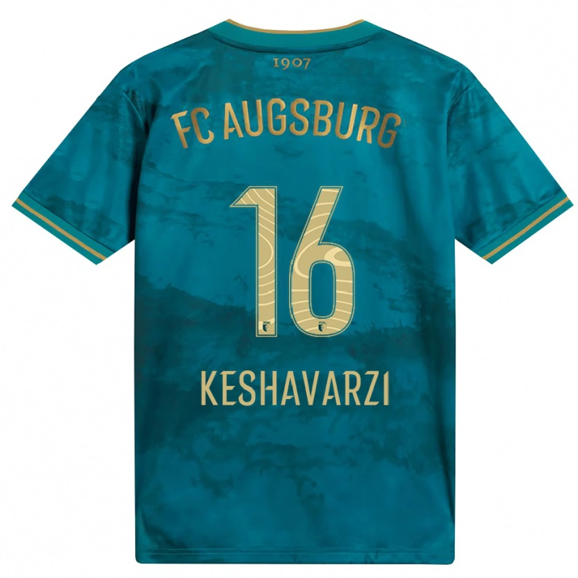 Danxen Kinder Nicolas Keshavarzi #16 Grün Braun Auswärtstrikot Trikot 2026/27 T-Shirt