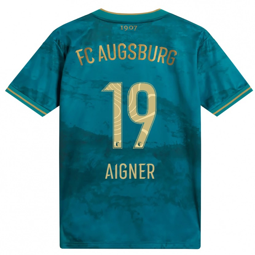 Danxen Kinder Lukas Aigner #19 Grün Braun Auswärtstrikot Trikot 2026/27 T-Shirt