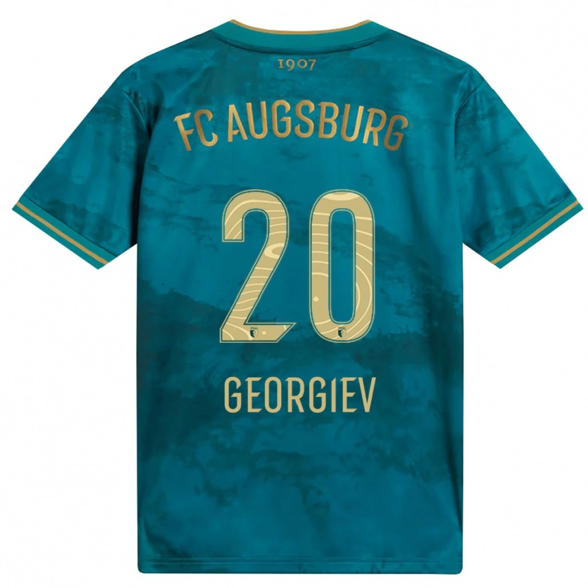 Danxen Kinder Bojan Georgiev #20 Grün Braun Auswärtstrikot Trikot 2026/27 T-Shirt