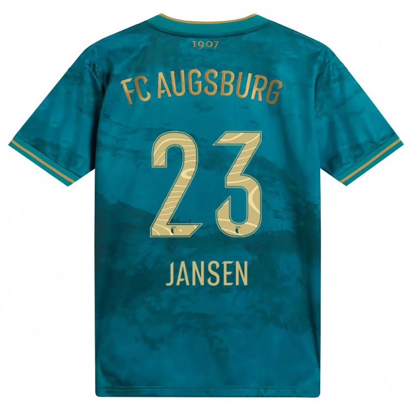 Danxen Kinder Annika Jansen #23 Grün Braun Auswärtstrikot Trikot 2026/27 T-Shirt