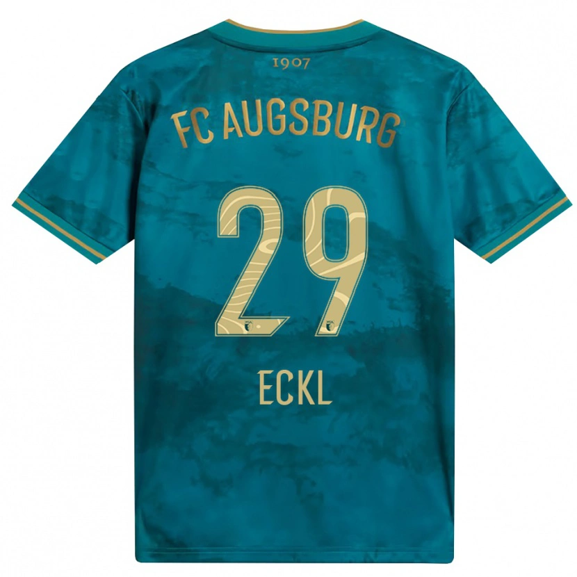 Danxen Kinder Florian Eckl #29 Grün Braun Auswärtstrikot Trikot 2026/27 T-Shirt