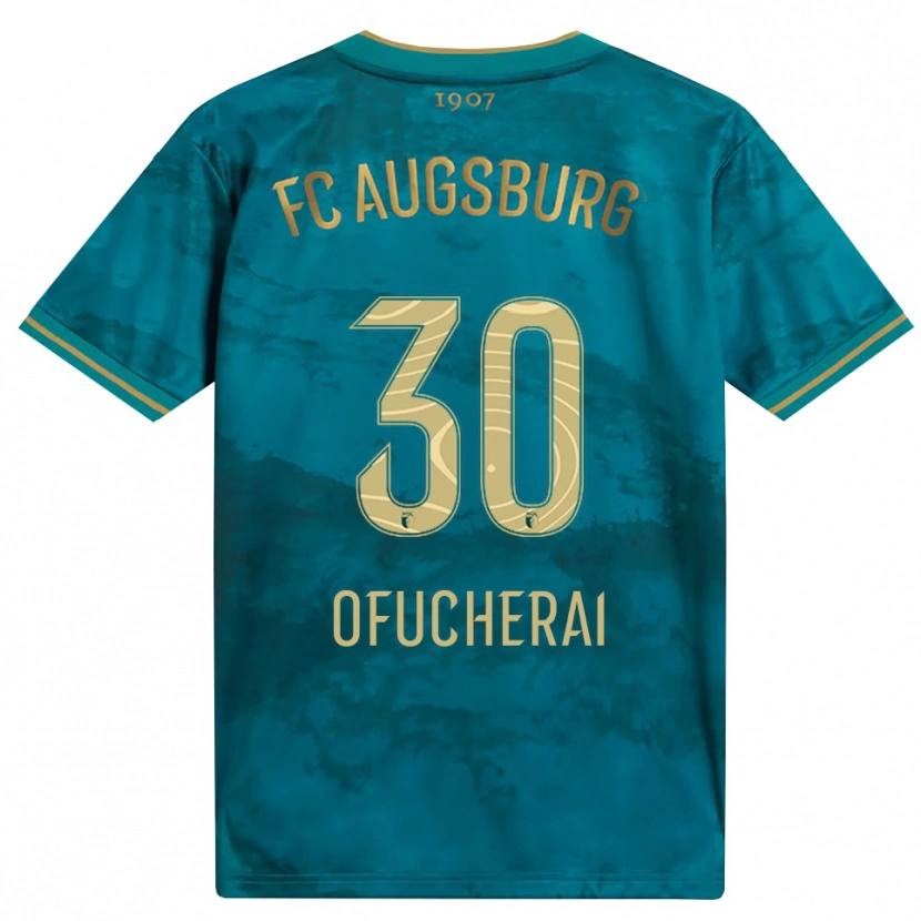 Danxen Kinder Isaac Ofucherai #30 Grün Braun Auswärtstrikot Trikot 2026/27 T-Shirt
