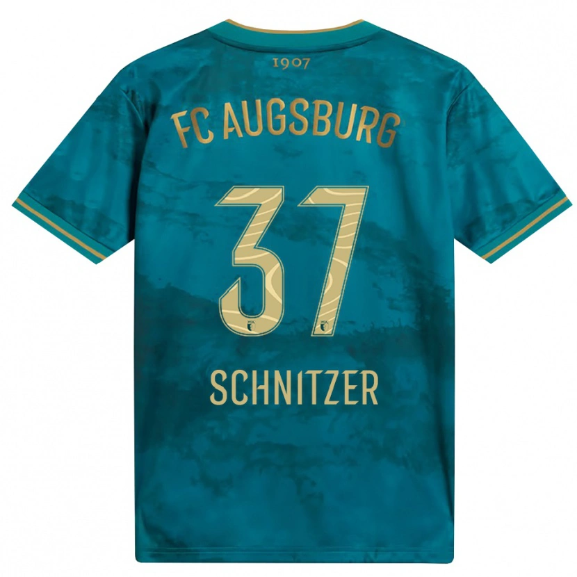 Danxen Kinder Tim Schnitzer #37 Grün Braun Auswärtstrikot Trikot 2026/27 T-Shirt
