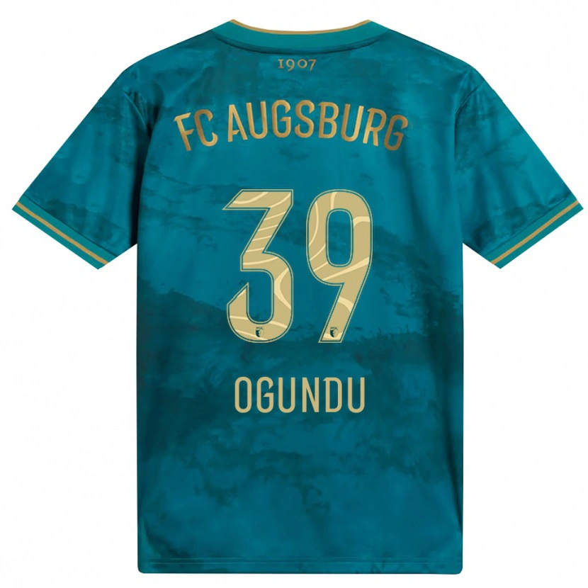 Danxen Kinder Uchenna Ogundu #39 Grün Braun Auswärtstrikot Trikot 2026/27 T-Shirt