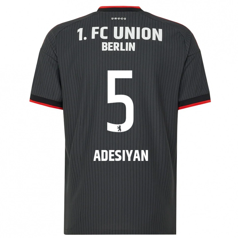 Danxen Kinder Olufemi Adesiyan #5 Schwarz Weiß Rot Auswärtstrikot Trikot 2026/27 T-Shirt