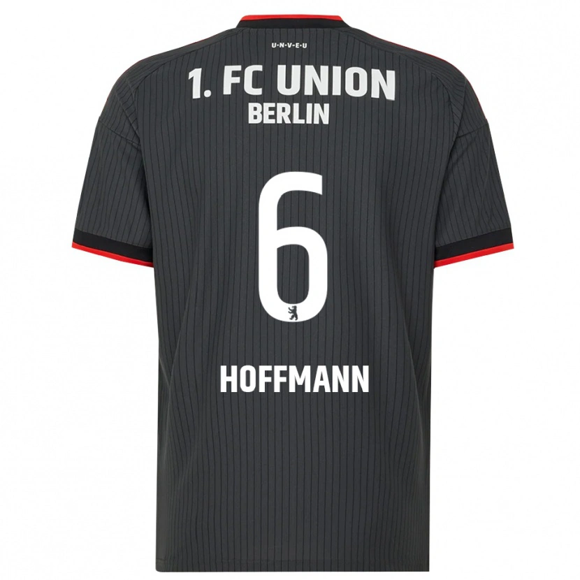 Danxen Kinder Finn Hoffmann #6 Schwarz Weiß Rot Auswärtstrikot Trikot 2026/27 T-Shirt