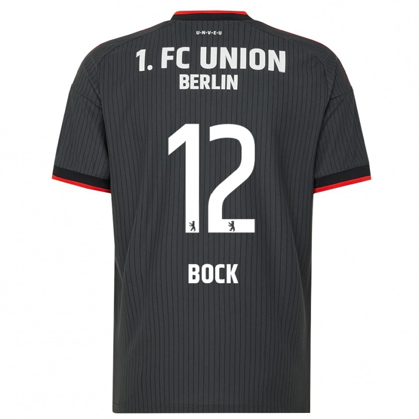 Danxen Kinder Maximilian Bock #12 Schwarz Weiß Rot Auswärtstrikot Trikot 2026/27 T-Shirt