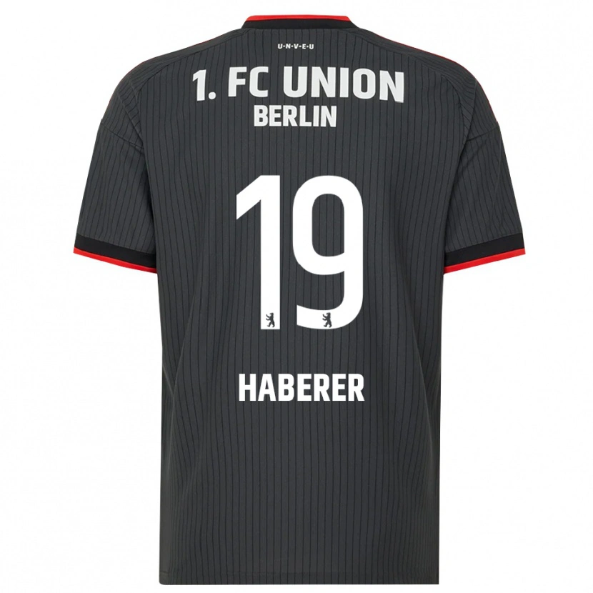 Danxen Kinder Janik Haberer #19 Schwarz Weiß Rot Auswärtstrikot Trikot 2026/27 T-Shirt