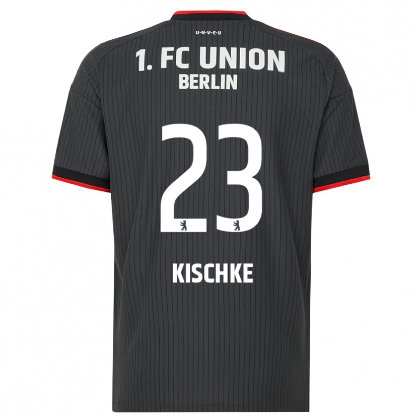 Danxen Kinder Pepe Kischke #23 Schwarz Weiß Rot Auswärtstrikot Trikot 2026/27 T-Shirt