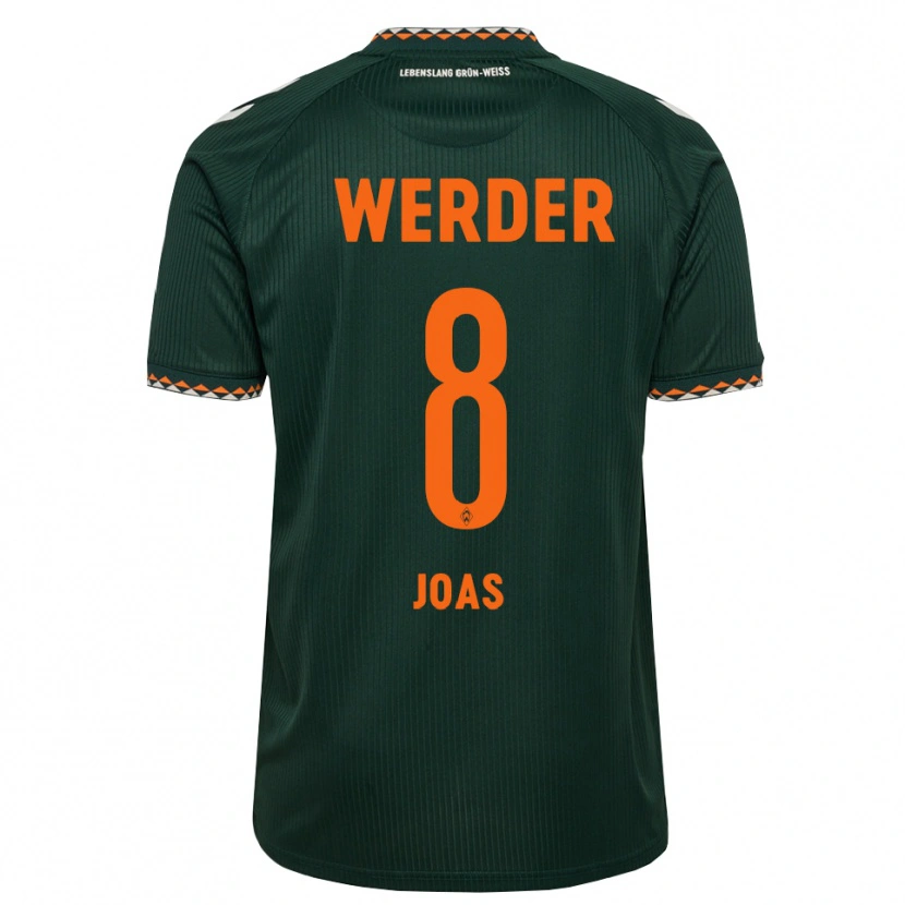 Danxen Kinder Julius Joas #8 Dunkelgrün Orange Weiß Auswärtstrikot Trikot 2026/27 T-Shirt