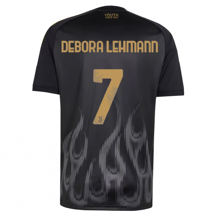 Danxen Kinder Alisha Debora Lehmann #7 Schwarz Braun Ausweichtrikot Trikot 2026/27 T-Shirt