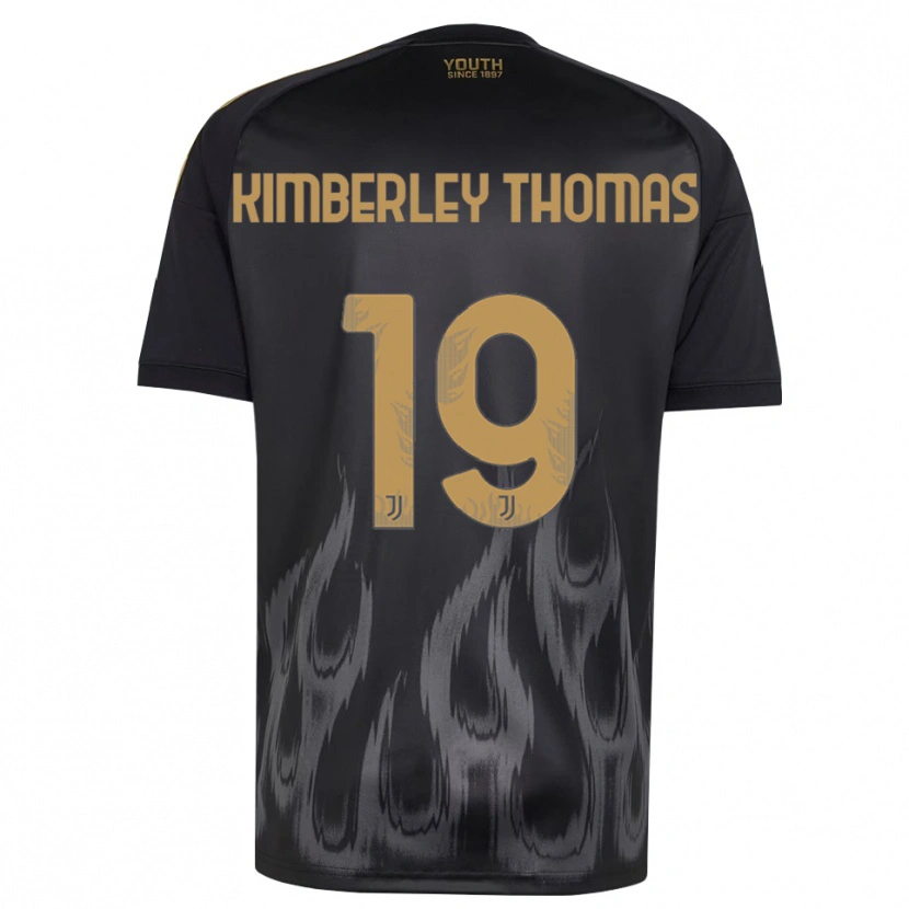 Danxen Kinder Lindsey Kimberley Thomas #19 Schwarz Braun Ausweichtrikot Trikot 2026/27 T-Shirt