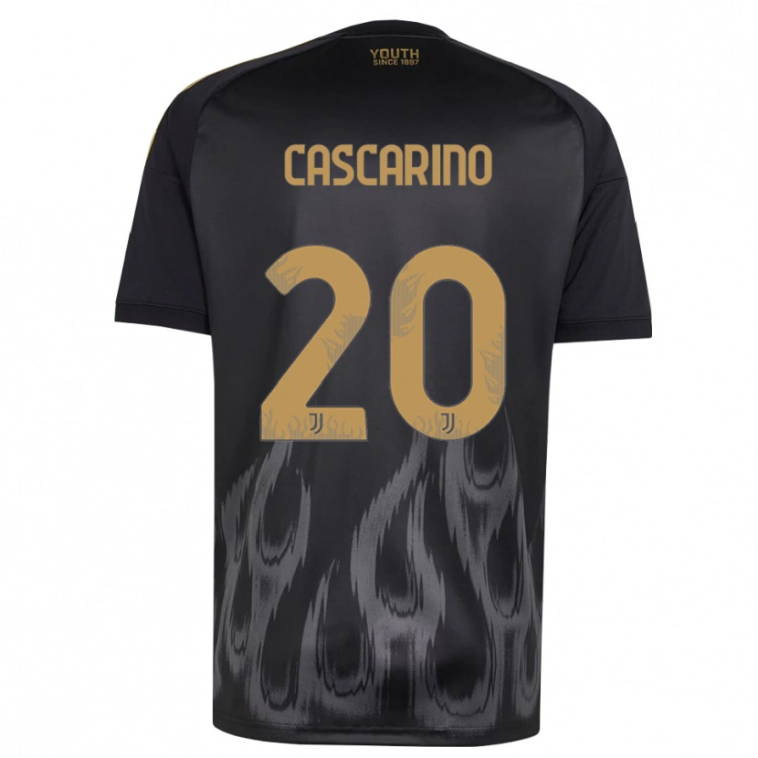 Danxen Kinder Estelle Cascarino #20 Schwarz Braun Ausweichtrikot Trikot 2026/27 T-Shirt