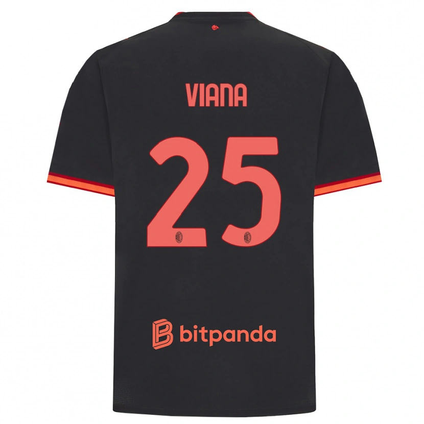 Danxen Kinder Viana Seedorf #25 Schwarz Rot Ausweichtrikot Trikot 2026/27 T-Shirt
