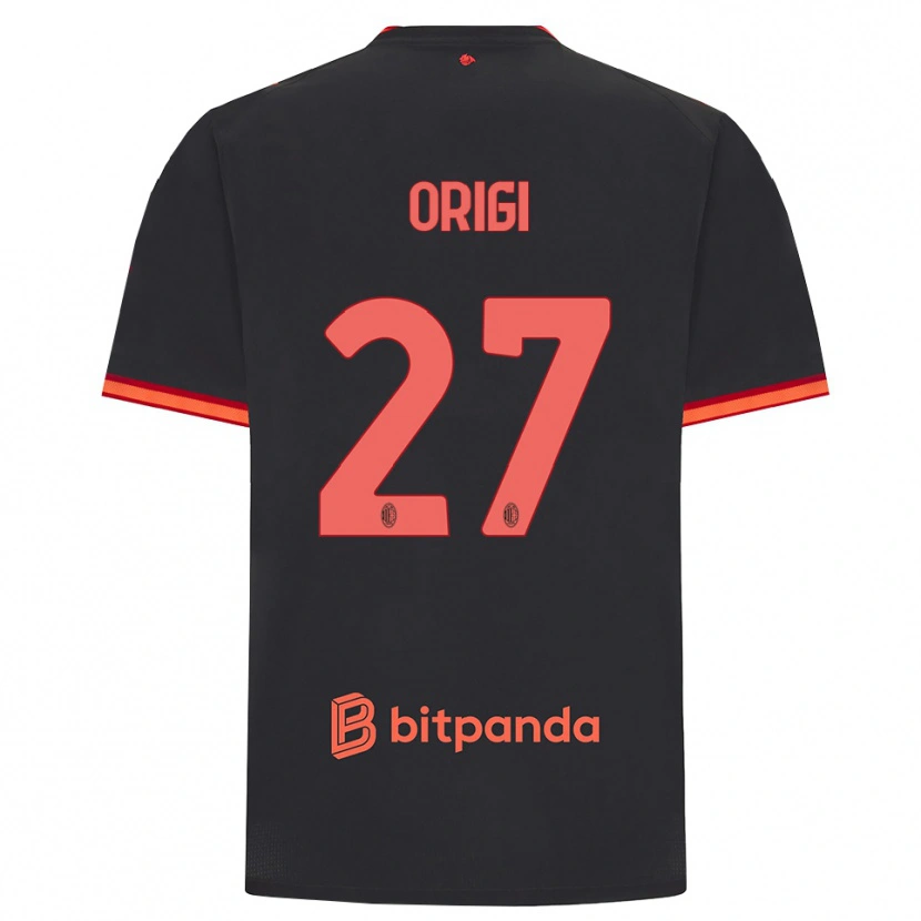 Danxen Kinder Divock Origi #27 Schwarz Rot Ausweichtrikot Trikot 2026/27 T-Shirt