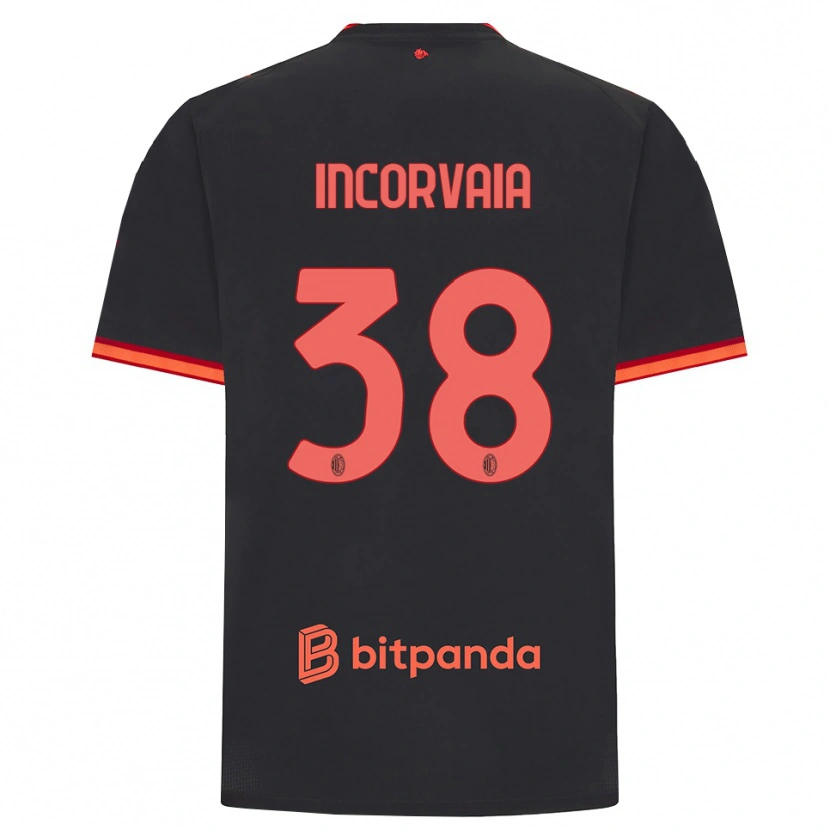 Danxen Kinder Giovanni Incorvaia #38 Schwarz Rot Ausweichtrikot Trikot 2026/27 T-Shirt