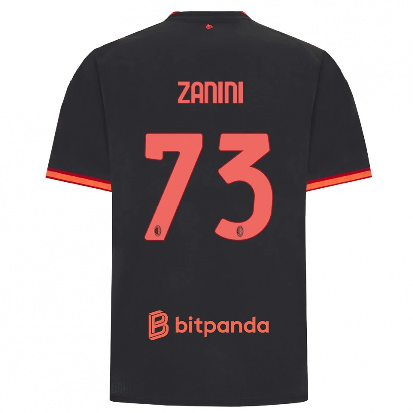 Danxen Kinder Paola Zanini #73 Schwarz Rot Ausweichtrikot Trikot 2026/27 T-Shirt