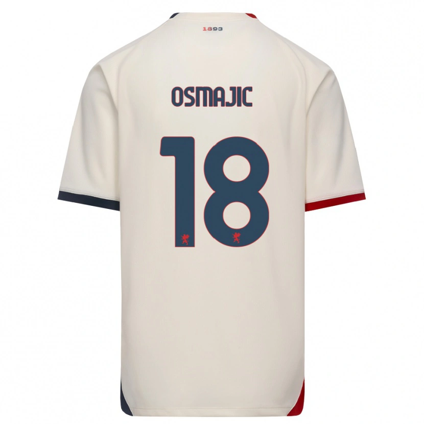 Danxen Kinder Milutin Osmajic #18 Creme Rot Auswärtstrikot Trikot 2026/27 T-Shirt