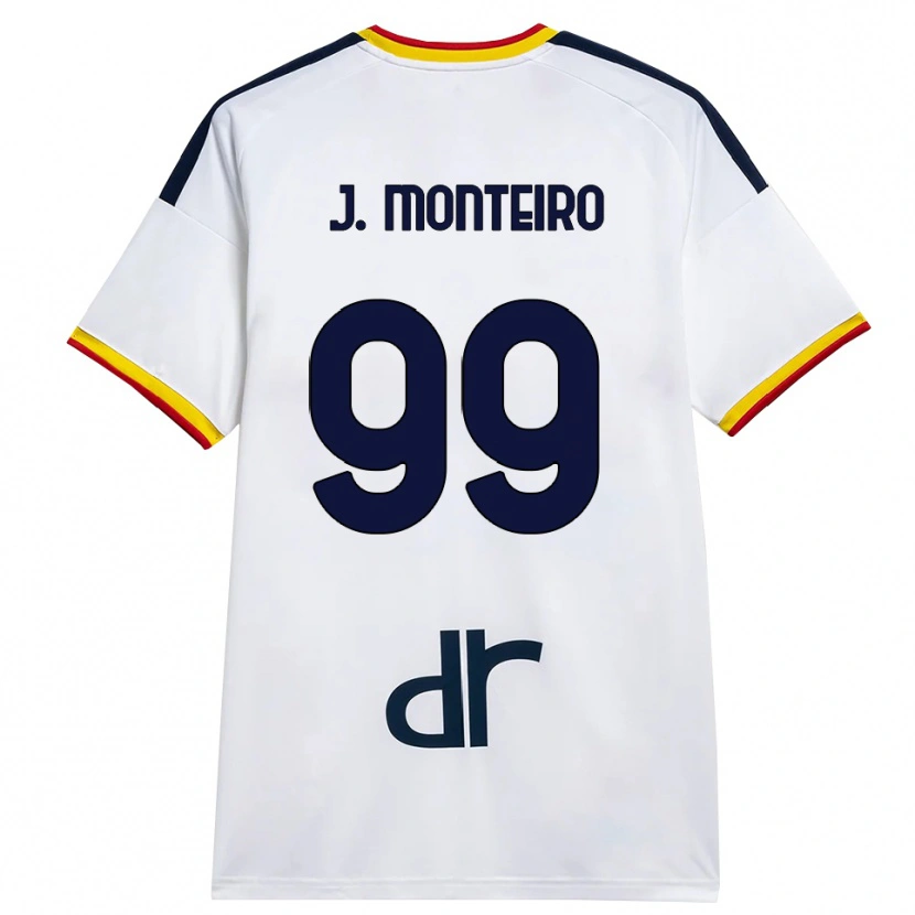 Danxen Kinder Joël Monteiro #99 Weiß Gelb Rot Auswärtstrikot Trikot 2026/27 T-Shirt