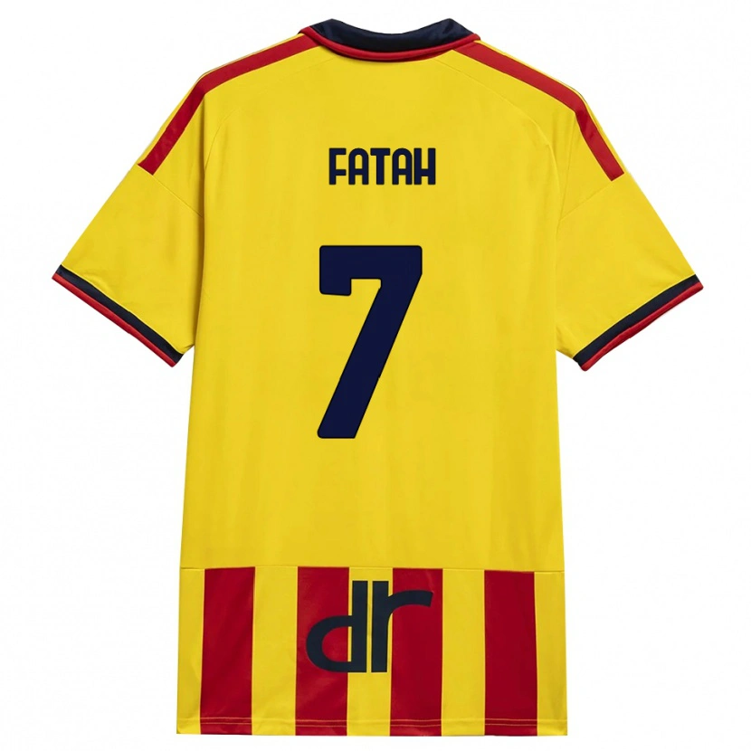 Danxen Herren Amar Fatah #7 Gelb Rot Heimtrikot Trikot 2026/27 T-Shirt