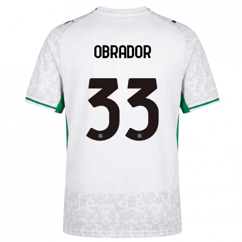 Danxen Herren Rafa Obrador #33 Weiß Schwarz Grün Auswärtstrikot Trikot 2026/27 T-Shirt