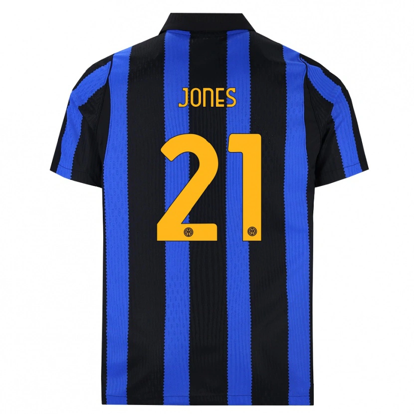 Danxen Herren Curtis Jones #21 Schwarz Blau Gelb Heimtrikot Trikot 2026/27 T-Shirt