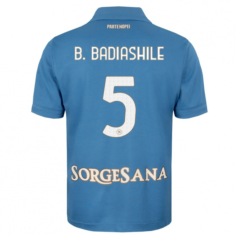Danxen Herren Benoît Badiashile #5 Nebelblau Weiß Heimtrikot Trikot 2026/27 T-Shirt