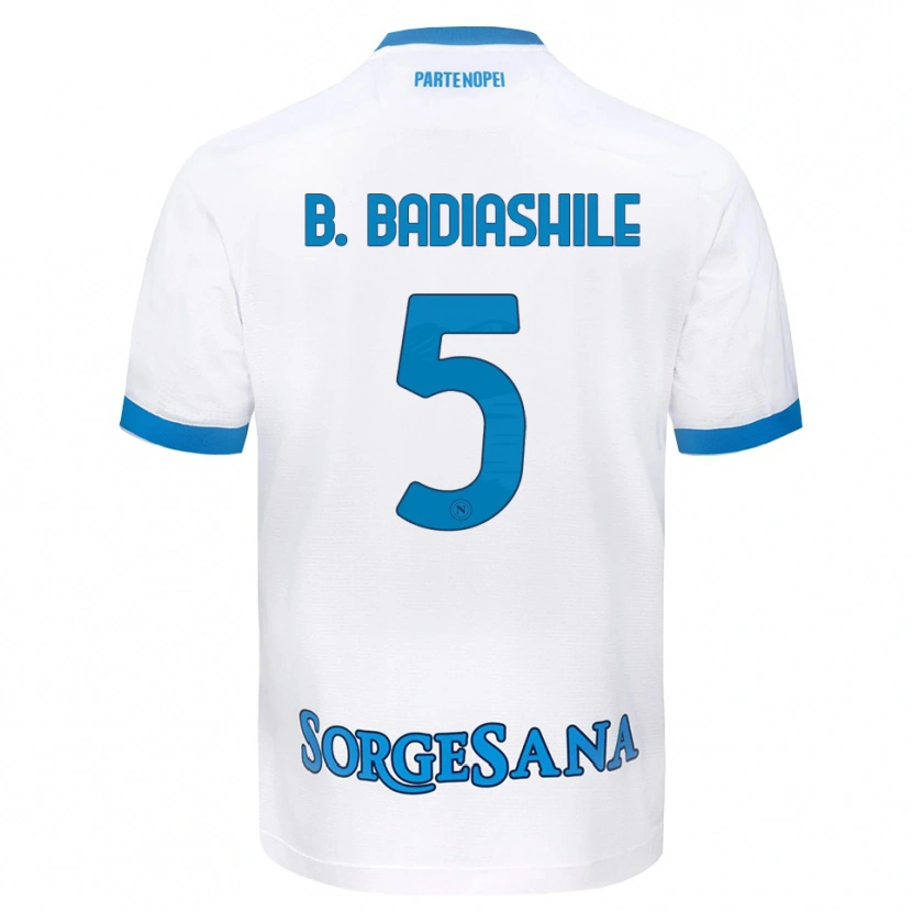 Danxen Herren Benoît Badiashile #5 Weiß Hellblau Auswärtstrikot Trikot 2026/27 T-Shirt