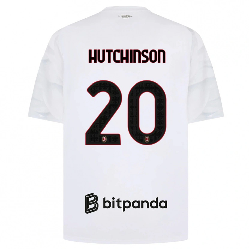 Danxen Herren Omari Hutchinson #20 Weiß Rot Schwarz Auswärtstrikot Trikot 2026/27 T-Shirt