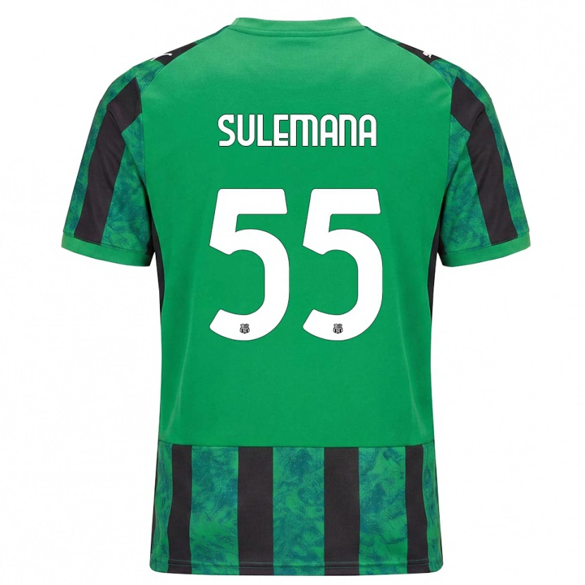 Danxen Herren Ibrahim Sulemana #55 Grün Schwarz Weiß Heimtrikot Trikot 2026/27 T-Shirt