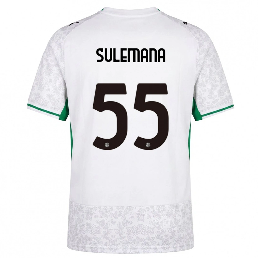 Danxen Herren Ibrahim Sulemana #55 Weiß Schwarz Grün Auswärtstrikot Trikot 2026/27 T-Shirt