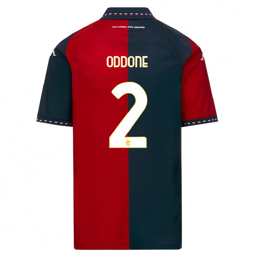 Danxen Herren Riccardo Oddone #2 Rot Schwarz Weiß Heimtrikot Trikot 2026/27 T-Shirt