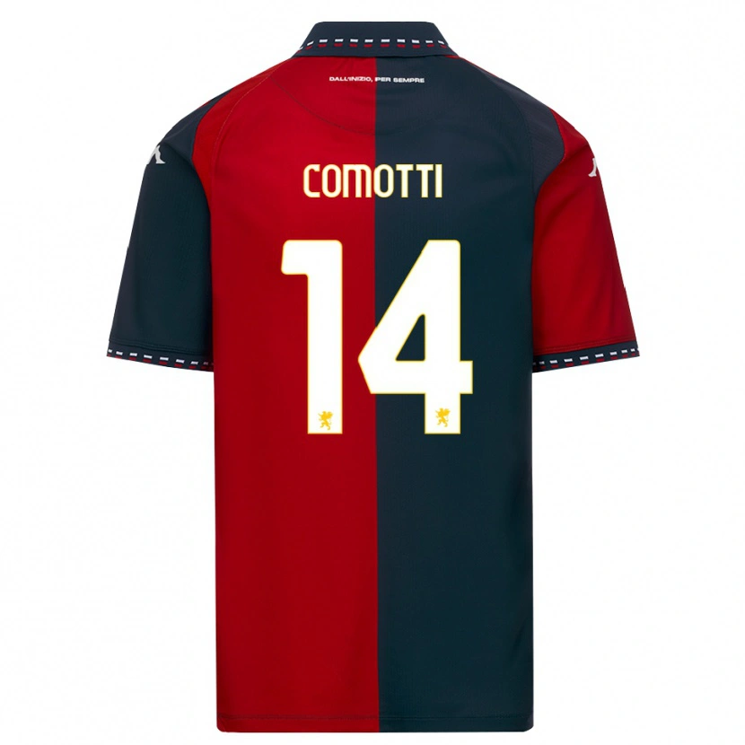 Danxen Herren Manuel Comotti #14 Rot Schwarz Weiß Heimtrikot Trikot 2026/27 T-Shirt