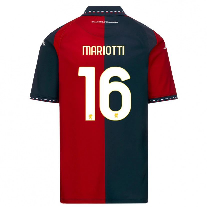 Danxen Herren Andrea Mariotti #16 Rot Schwarz Weiß Heimtrikot Trikot 2026/27 T-Shirt