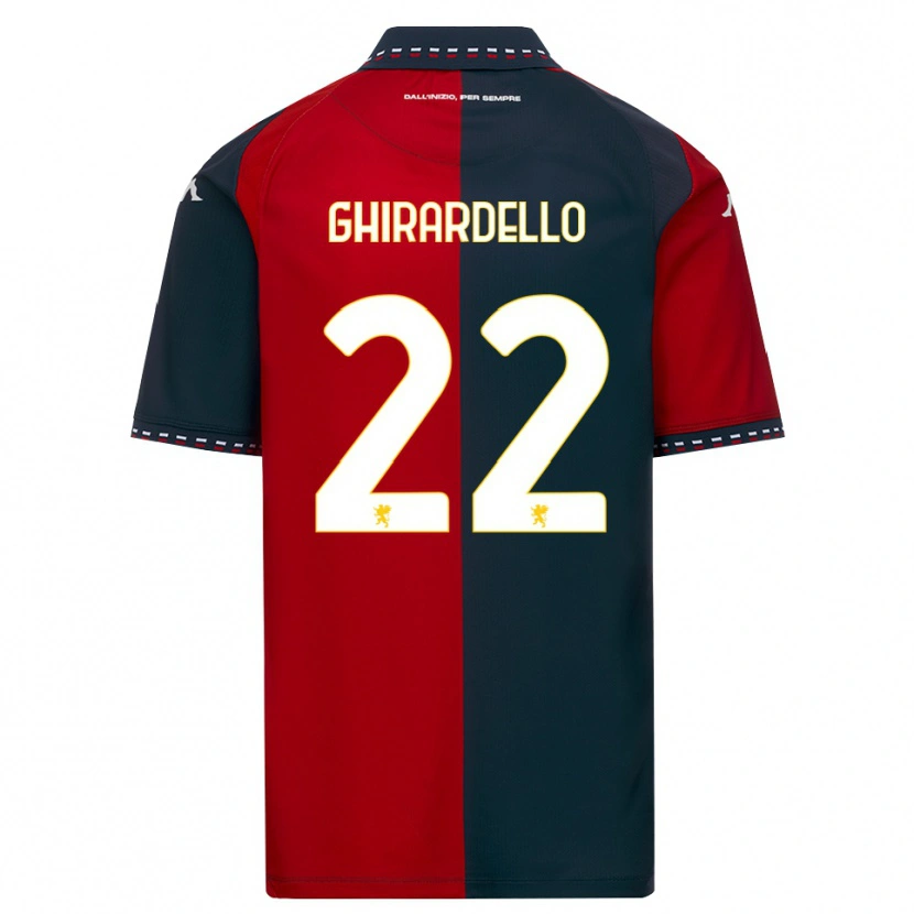 Danxen Herren Tommaso Ghirardello #22 Rot Schwarz Weiß Heimtrikot Trikot 2026/27 T-Shirt