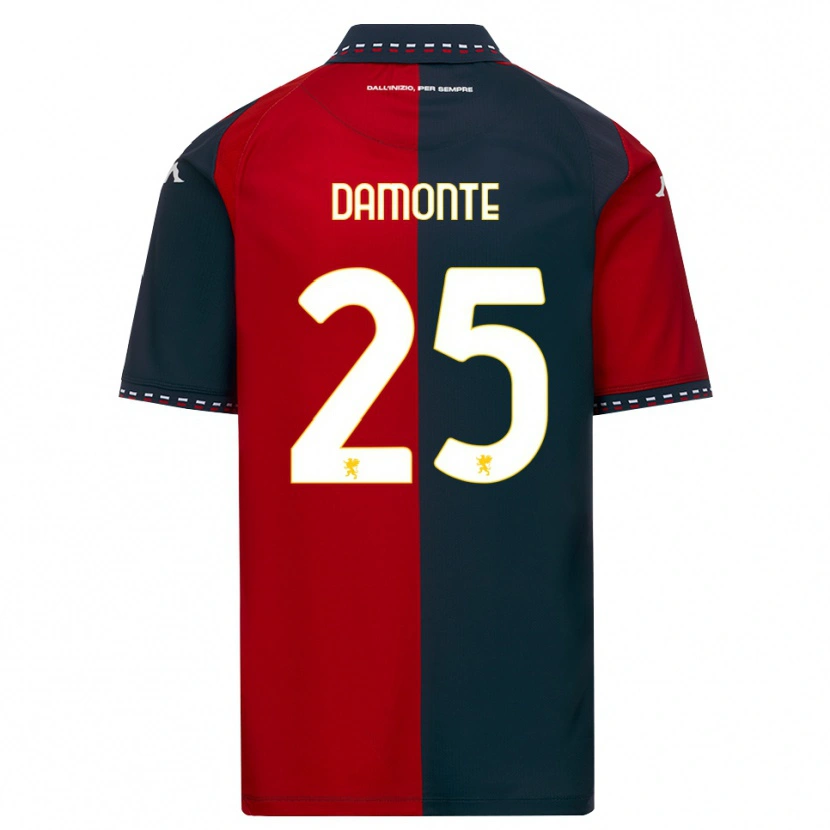 Danxen Herren Lorenzo Damonte #25 Rot Schwarz Weiß Heimtrikot Trikot 2026/27 T-Shirt