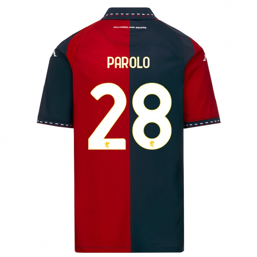 Danxen Herren Lucrezia Parolo #28 Rot Schwarz Weiß Heimtrikot Trikot 2026/27 T-Shirt