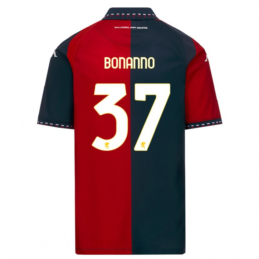 Danxen Herren Giuseppe Bonanno #37 Rot Schwarz Weiß Heimtrikot Trikot 2026/27 T-Shirt