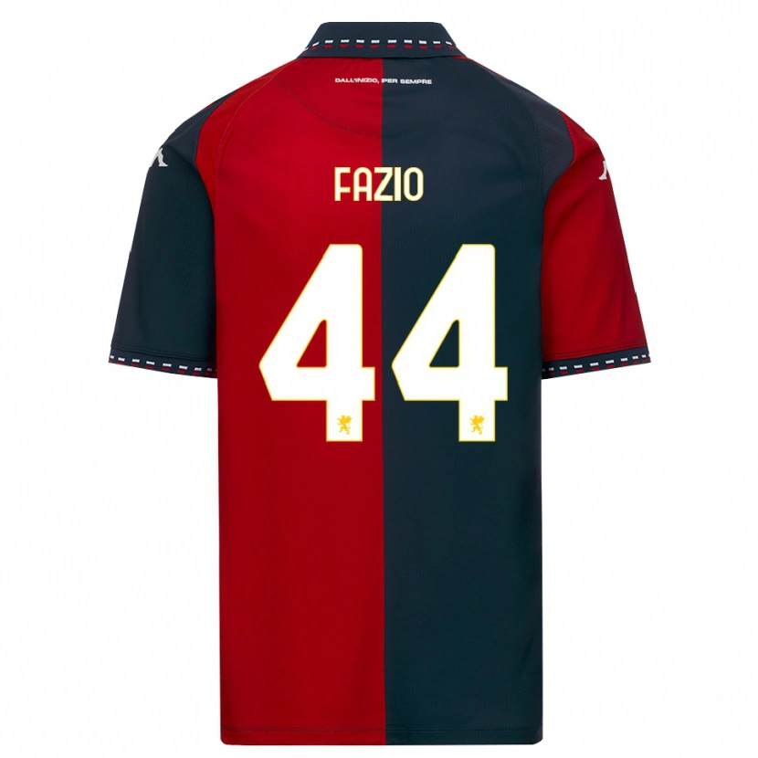 Danxen Herren Agostino Fazio #44 Rot Schwarz Weiß Heimtrikot Trikot 2026/27 T-Shirt