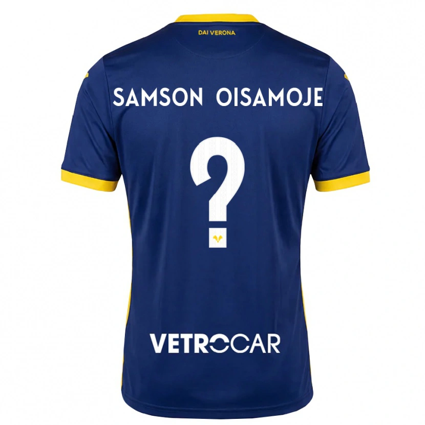 Danxen Herren Junior Samson Oisamoje #0 Königsblau Gelb Weiß Heimtrikot Trikot 2026/27 T-Shirt