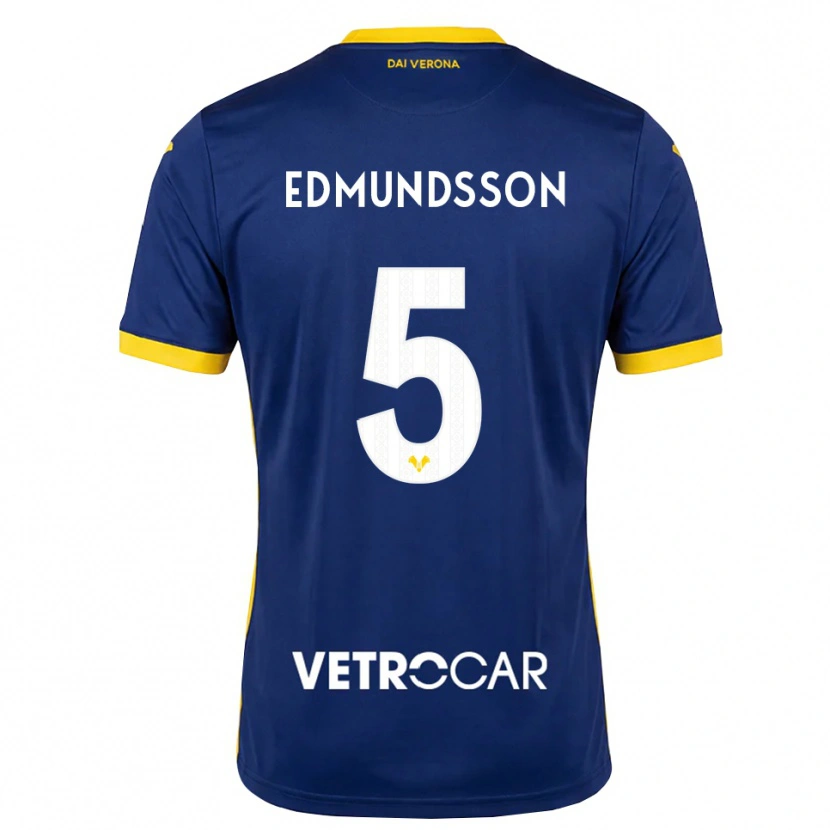 Danxen Herren Andrias Edmundsson #5 Königsblau Gelb Weiß Heimtrikot Trikot 2026/27 T-Shirt