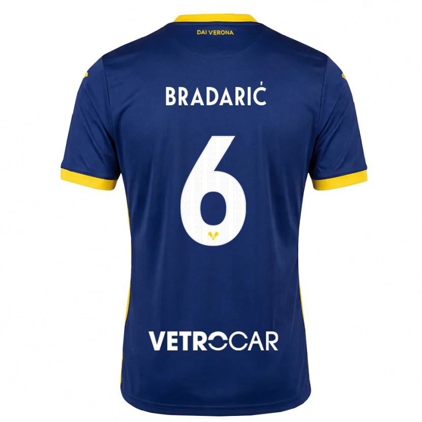 Danxen Herren Domagoj Bradarić #6 Königsblau Gelb Weiß Heimtrikot Trikot 2026/27 T-Shirt