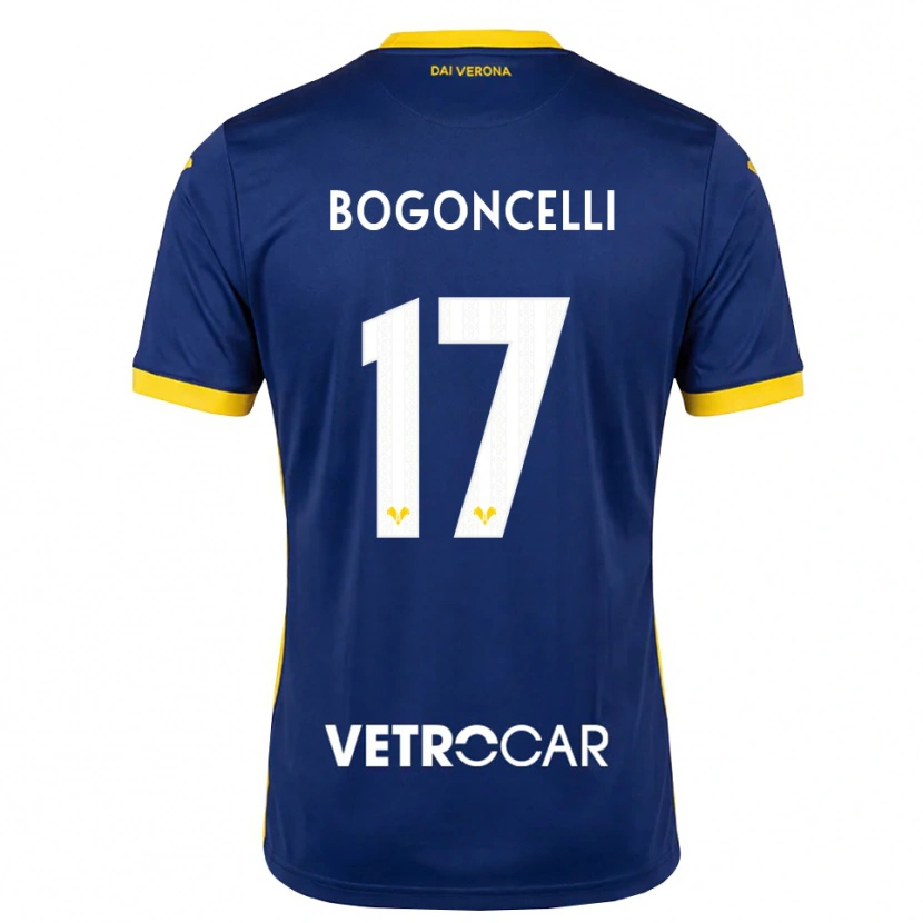 Danxen Herren Pietro Bogoncelli #17 Königsblau Gelb Weiß Heimtrikot Trikot 2026/27 T-Shirt