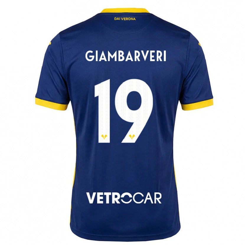 Danxen Herren Mattia Giambarveri #19 Königsblau Gelb Weiß Heimtrikot Trikot 2026/27 T-Shirt