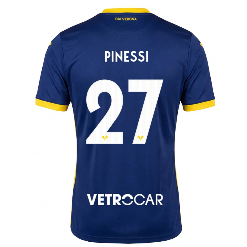 Danxen Herren Riccardo Pinessi #27 Königsblau Gelb Weiß Heimtrikot Trikot 2026/27 T-Shirt