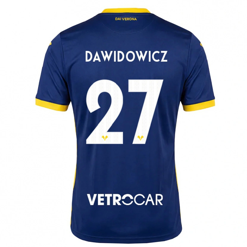 Danxen Herren Pawel Dawidowicz #27 Königsblau Gelb Weiß Heimtrikot Trikot 2026/27 T-Shirt