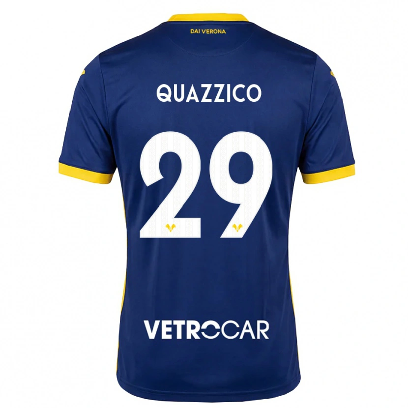 Danxen Herren Francesca Quazzico #29 Königsblau Gelb Weiß Heimtrikot Trikot 2026/27 T-Shirt